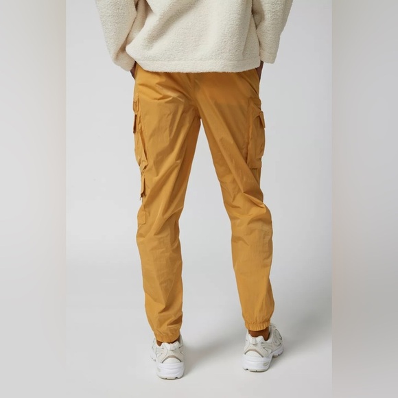 Urban Outfitters Standard Cloth Technical Cargo Pant Mens Gold - Picture 3 of 15